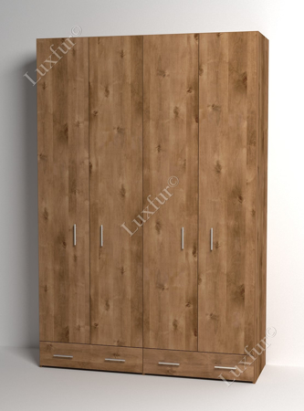תמונה של ארון ארבע דלתות  לונג דור עם 2 מגירות נעליים